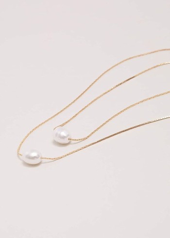 Phase Eight Gold Layered Pearl Jewellery Gold Canada | UOVMIW-752